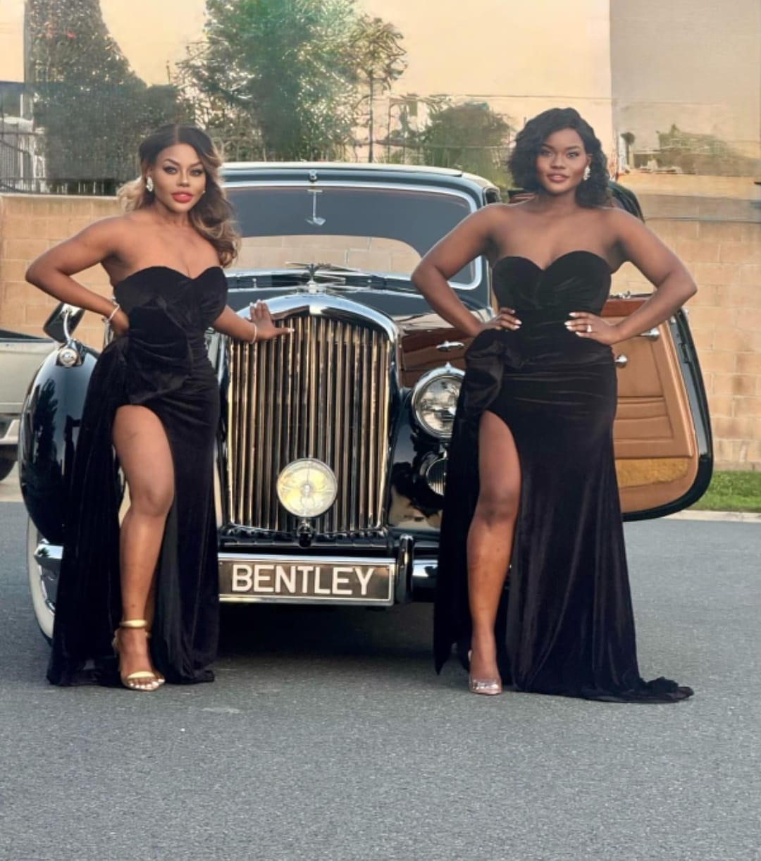 Classic Bentley with elegant styling